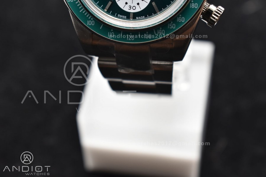 Daytona SS ADGF Best Edition Green/White Dial on SS Bracelet A7750
