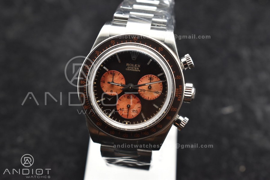 Daytona SS ADGF Best Edition Black/Orange Dial on SS Bracelet A7750