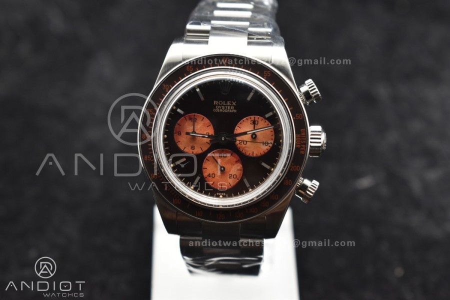 Daytona SS ADGF Best Edition Black/Orange Dial on SS Bracelet A7750