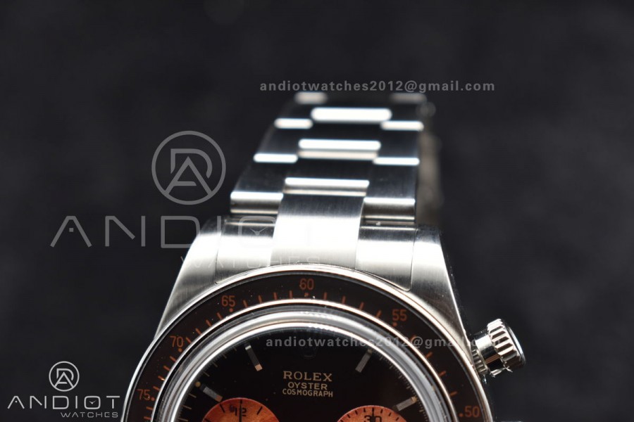 Daytona SS ADGF Best Edition Black/Orange Dial on SS Bracelet A7750