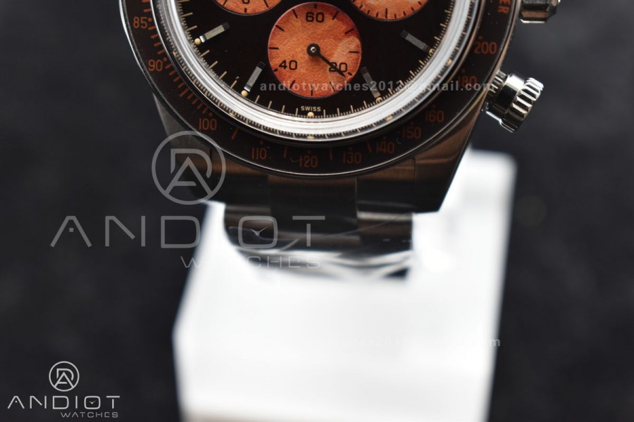 Daytona SS ADGF Best Edition Black/Orange Dial on SS Bracelet A7750