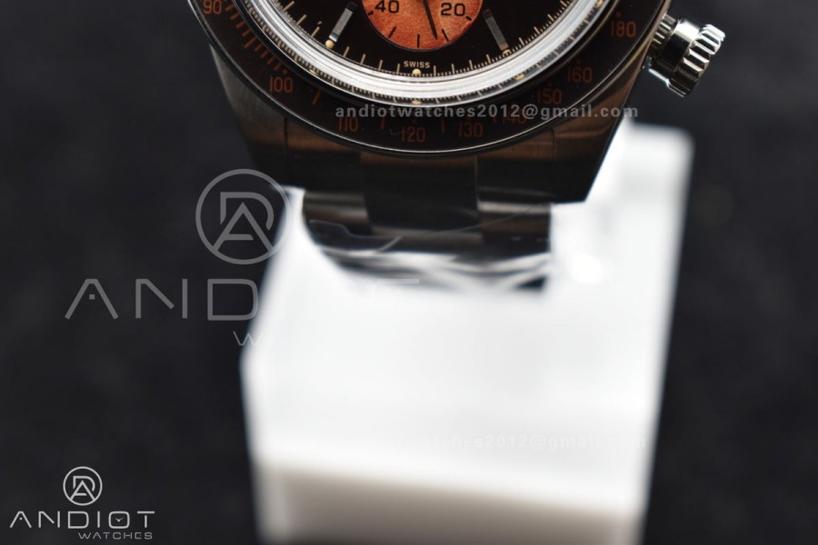 Daytona SS ADGF Best Edition Black/Orange Dial on SS Bracelet A7750