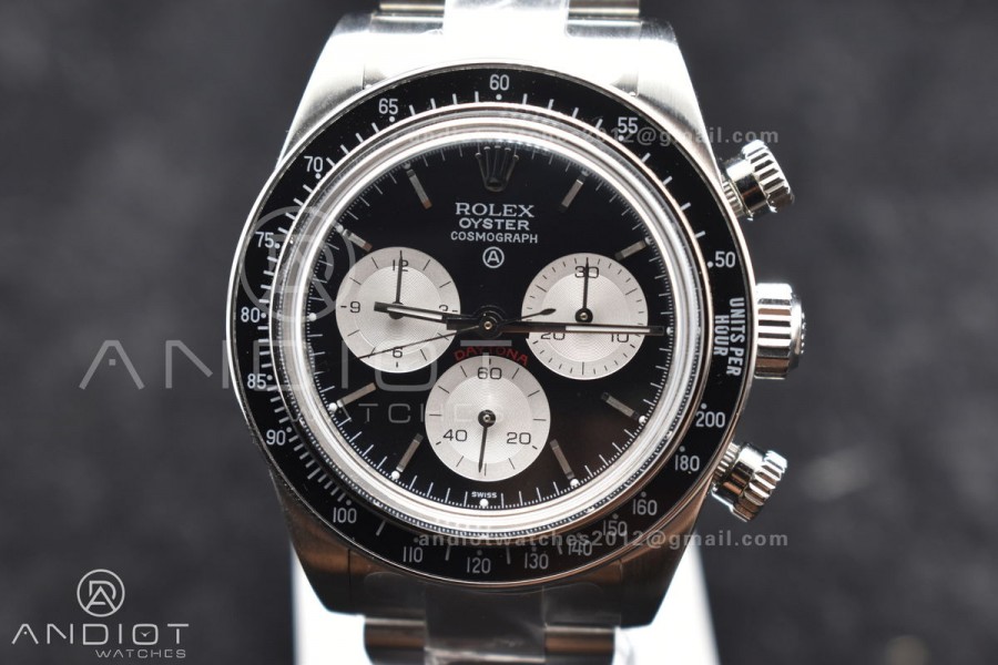 Daytona SS ADGF Best Edition Black/White Dial on SS Bracelet A7750