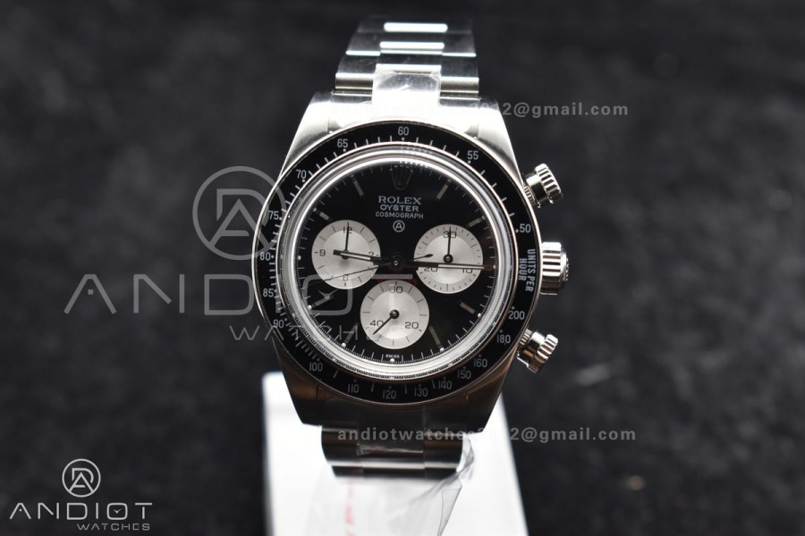 Daytona SS ADGF Best Edition Black/White Dial on SS Bracelet A7750