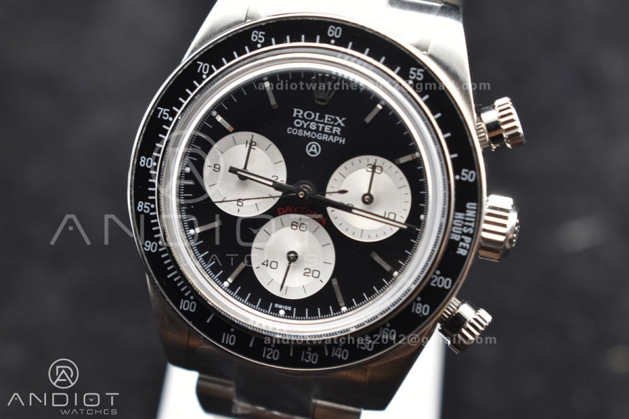 Daytona SS ADGF Best Edition Black/White Dial on SS Bracelet A7750