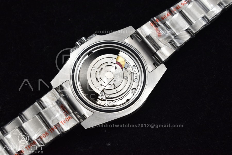 Submariner 40mm Full Diamonds SS AMGF Best Edition Green Dial on Bracelet on VR3135