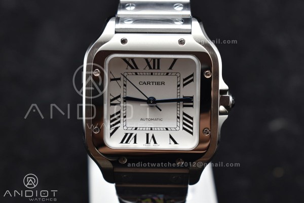 Santos de Cartier 35mm SS BVF 1:1 Best Edition Whi...