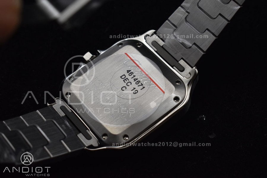 Santos de Cartier 35mm SS/YG BVF 1:1 Best Edition White Dial on SS/YG SmartLinks Bracelet MIYOTA 9015 V2