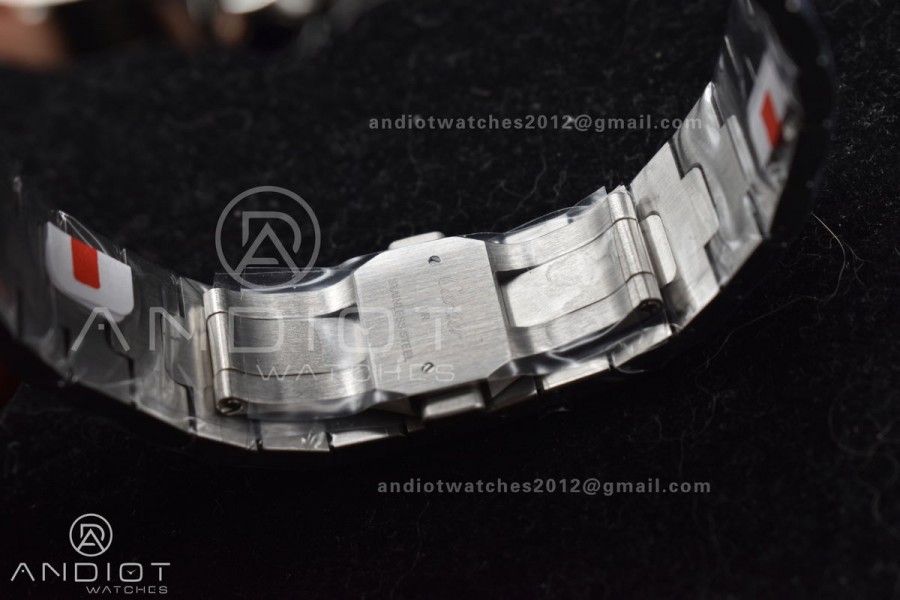 Santos de Cartier 40mm BVF 1:1 Best Edition Green Dial on SS SmartLinks Bracelet MIYOTA 9015