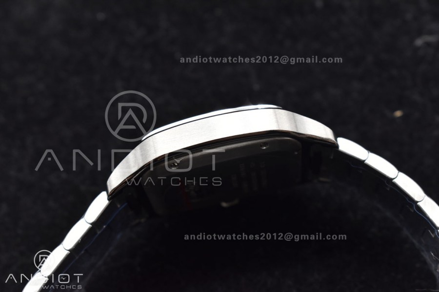 Santos de Cartier 40mm BVF 1:1 Best Edition Green Dial on SS SmartLinks Bracelet MIYOTA 9015