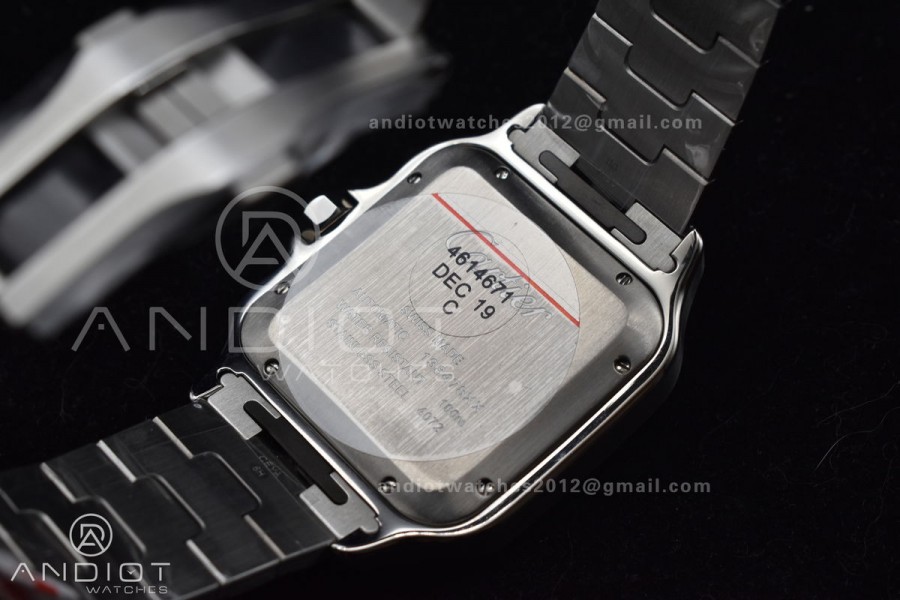 Santos de Cartier 40mm BVF 1:1 Best Edition Green Dial on SS SmartLinks Bracelet MIYOTA 9015