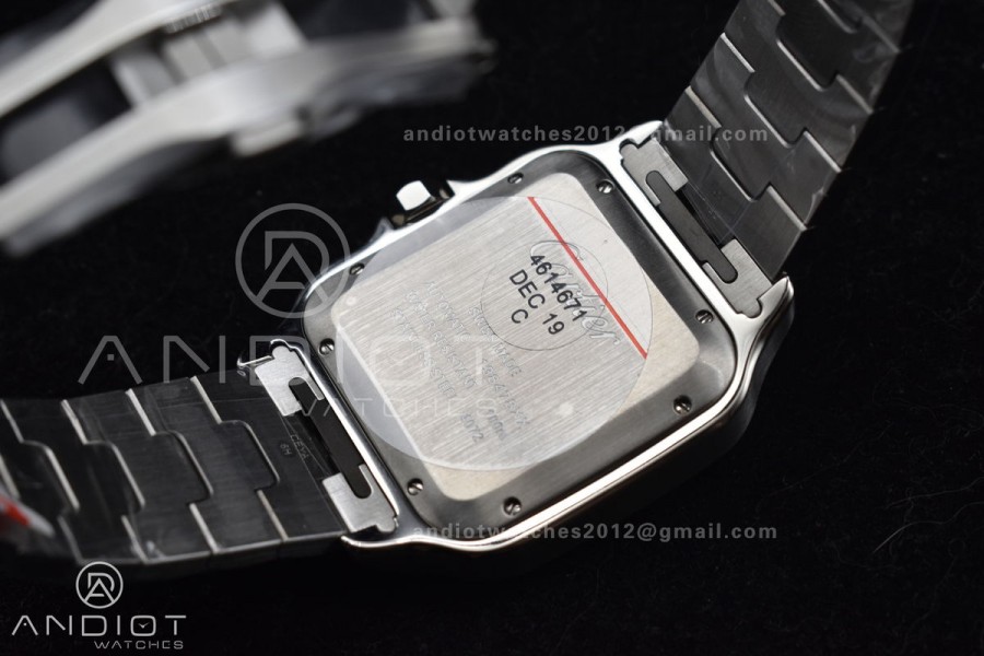 Santos de Cartier 40mm BVF 1:1 Best Edition Green Dial on SS SmartLinks Bracelet MIYOTA 9015