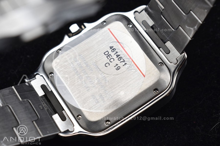 Santos de Cartier 40mm BVF 1:1 Best Edition Green Dial on SS SmartLinks Bracelet MIYOTA 9015