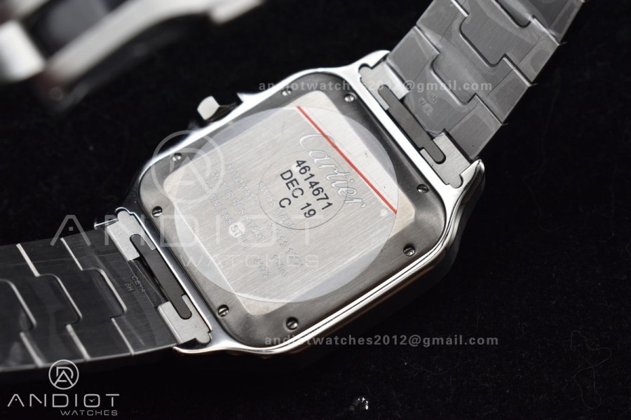 Santos de Cartier 40mm SS/YG BVF 1:1 Best Edition White Dial on SS/YG SmartLinks Bracelet MIYOTA 9015 V2