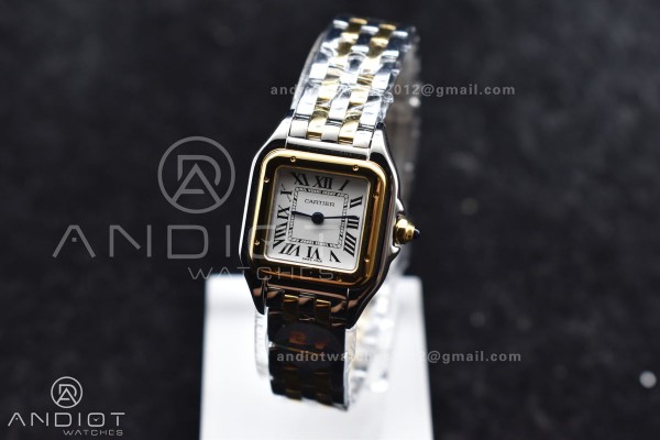 Panthère 22mm BVF 1:1 Best Edition SS/YG White Di...