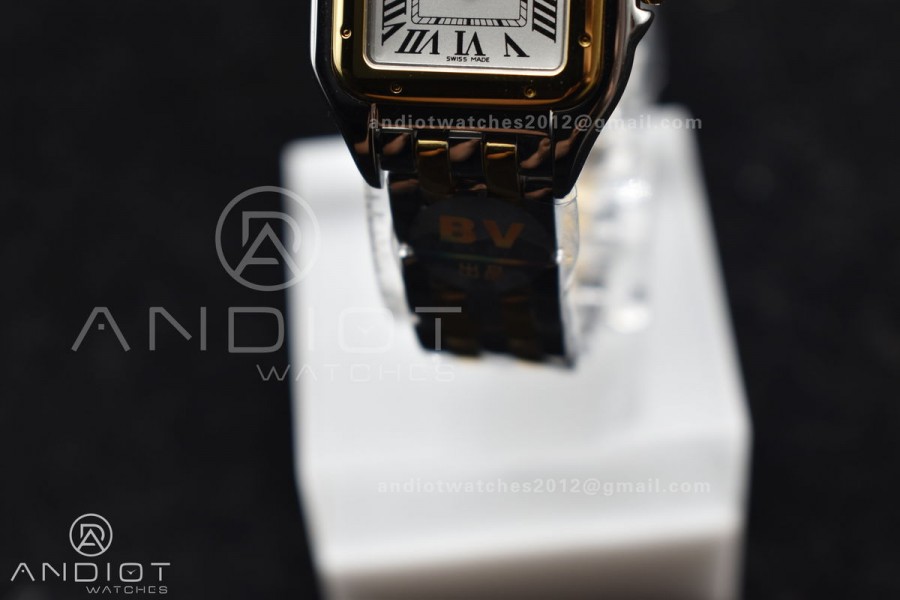 Panthère 22mm BVF 1:1 Best Edition SS/YG White Dial on SS/YG Bracelet Ronda Quartz