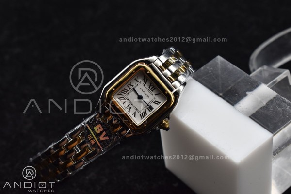 Panthère 22mm BVF 1:1 Best Edition SS/YG White Di...