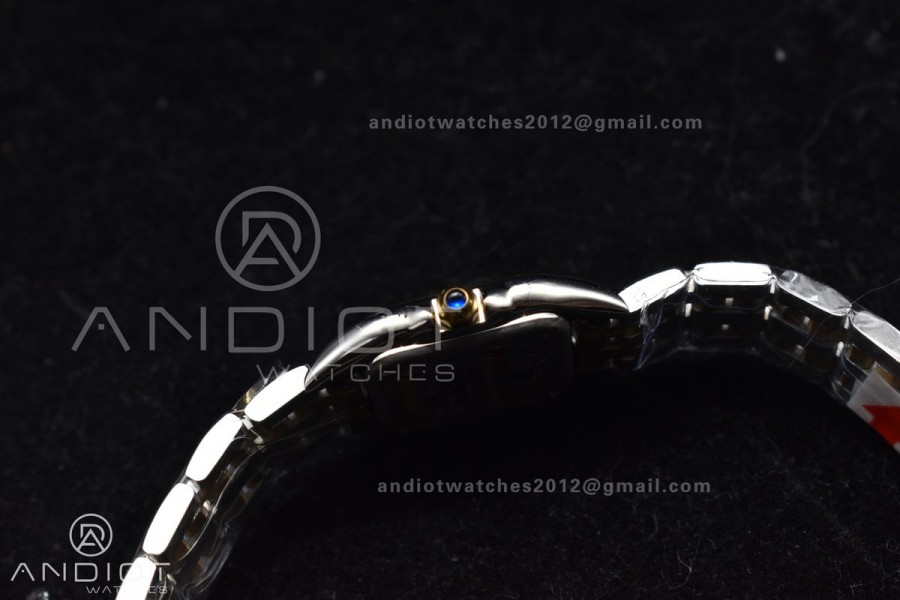 Panthère 22mm BVF 1:1 Best Edition SS/YG White Dial on SS/YG Bracelet Ronda Quartz