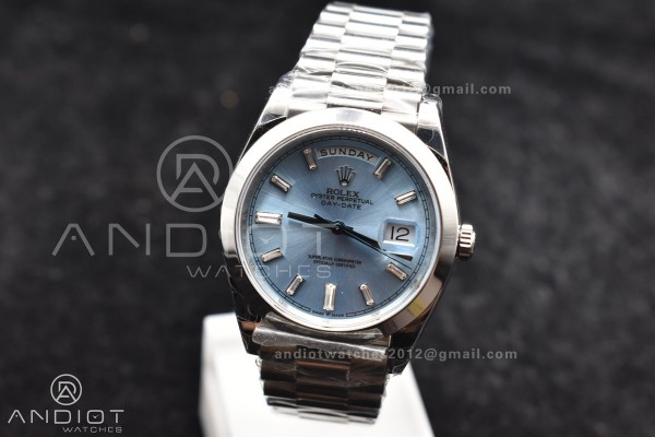 DayDate 40 SS GSF Gain Weight Iced Blue Crystal Di...