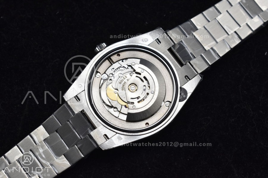 DayDate 40 SS GSF Gain Weight Iced Blue Crystal Dial On President Bracelet A2836