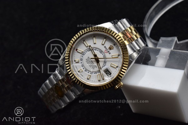 Skydweller SS/YG Noob Best Edition White Dial On S...