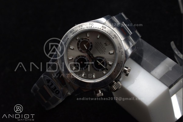 Daytona 116509 QF 1:1 Best Edition Grey Dial on SS...