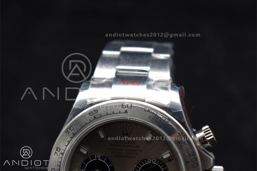 Daytona 116509 QF 1:1 Best Edition Grey Dial on SS Bracelet SA4130