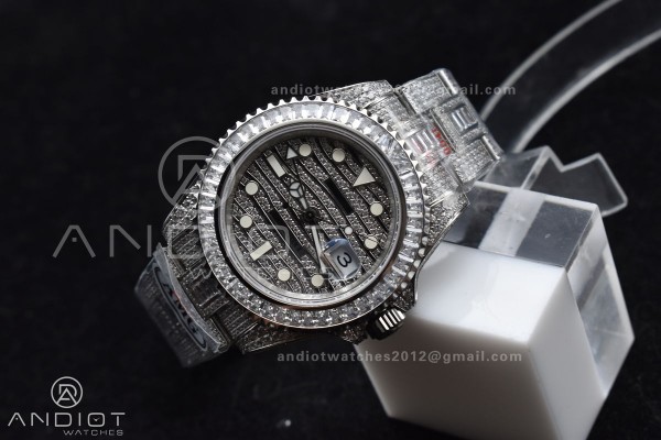 GMT 40mm Full Diamonds SS AMGF Best Edition Diamon...