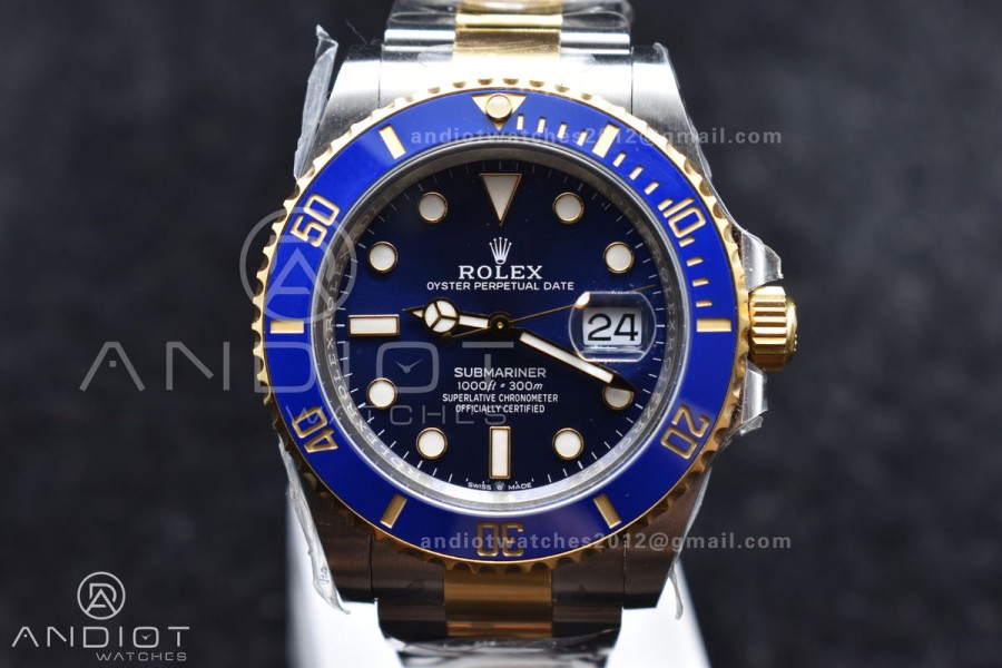 Submariner 41mm 126613 LB SS/YG Blue Ceramic 904L Steel Clean 1:1 Best Edition VR3235 V2