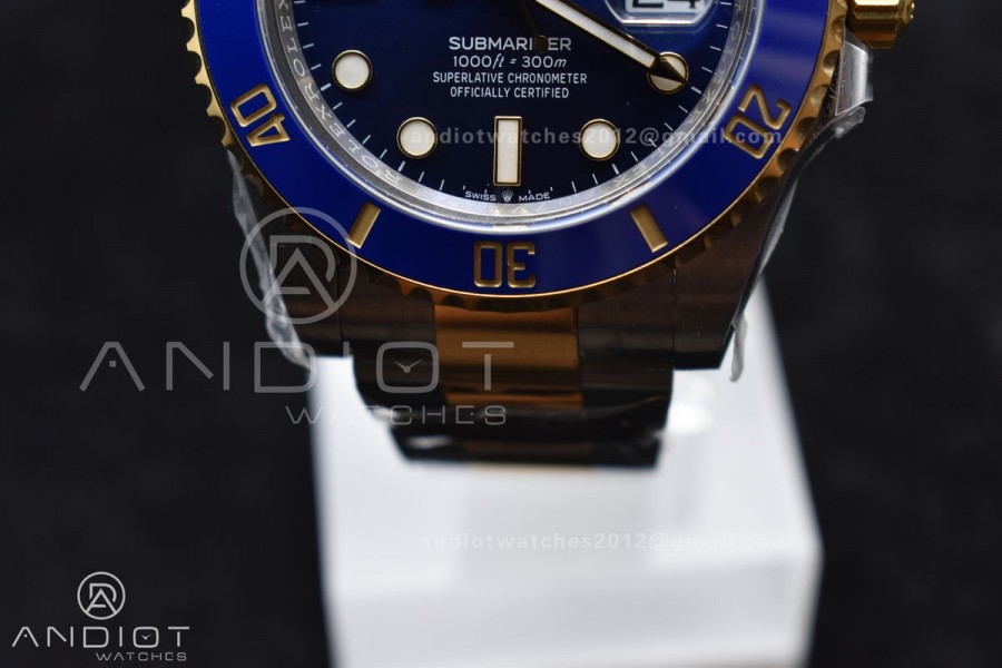 Submariner 41mm 126613 LB SS/YG Blue Ceramic 904L Steel Clean 1:1 Best Edition VR3235 V2