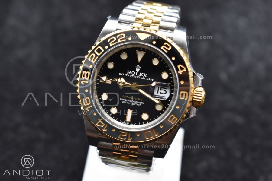GMT Master II 126713 GRNR Clean 1:1 Best Edition Black Dial on Jubilee Bracelet DD3285 CHS