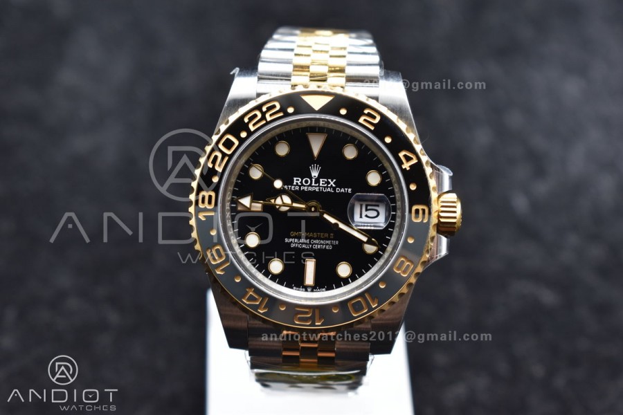 GMT Master II 126713 GRNR Clean 1:1 Best Edition Black Dial on Jubilee Bracelet DD3285 CHS