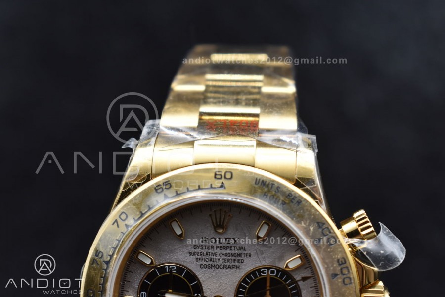 Daytona 116505 QF 1:1 Best Edition Meteorite Dial on RG Bracelet SH4130 V3 (Gain Weight)