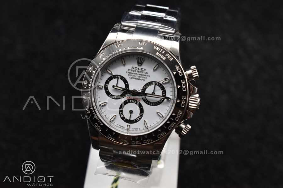 2023 Daytona 126500 ZF 1:1 Best Edition 904L SS Case and Bracelet White Dial SH4130