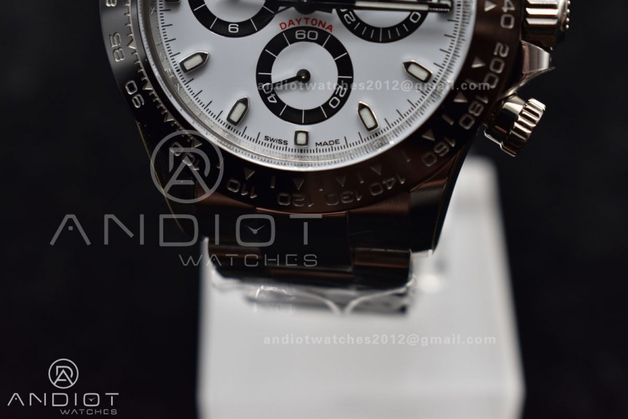 Daytona 116500 Clean V3 904L SS Case And Bracelet White Dial 4130 