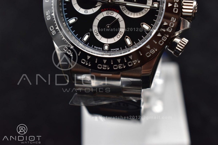 Daytona 116500 Clean V3 904L SS Case And Bracelet Black Dial 4130