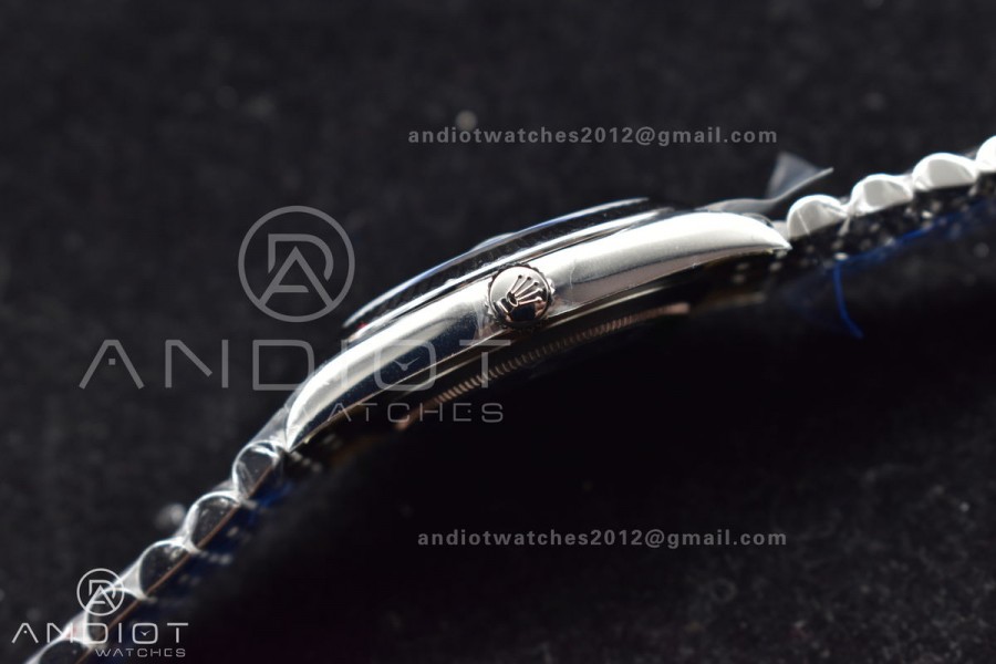 DateJust 41 126334 Fluted Bezel VSF 1:1 Best Edition 904L Steel Green Textured Dial on Jubilee Bracelet VS3235