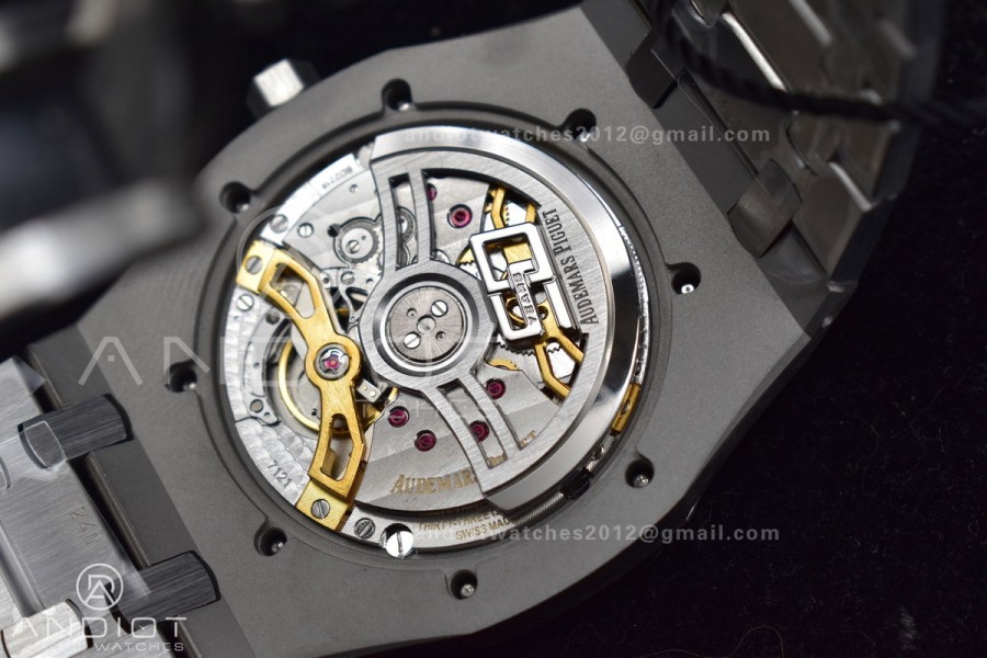 Royal Oak 39mm 16202 "50th Anniversary" SS ZF 1:1 Best Edition Green Textured Dial On SS Bracelet A7121