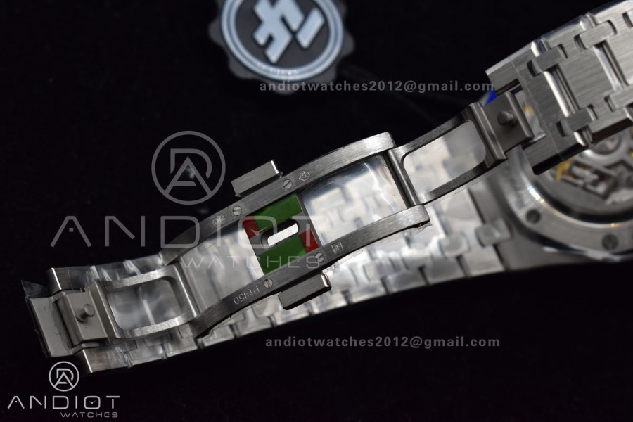 Royal Oak 39mm 16202 "50th Anniversary" SS ZF 1:1 Best Edition Green Textured Dial On SS Bracelet A7121
