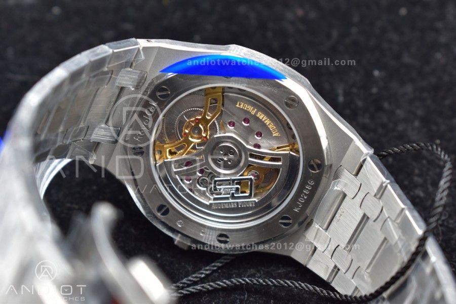 Royal Oak 39mm 16202 "50th Anniversary" SS ZF 1:1 Best Edition Green Textured Dial On SS Bracelet A7121