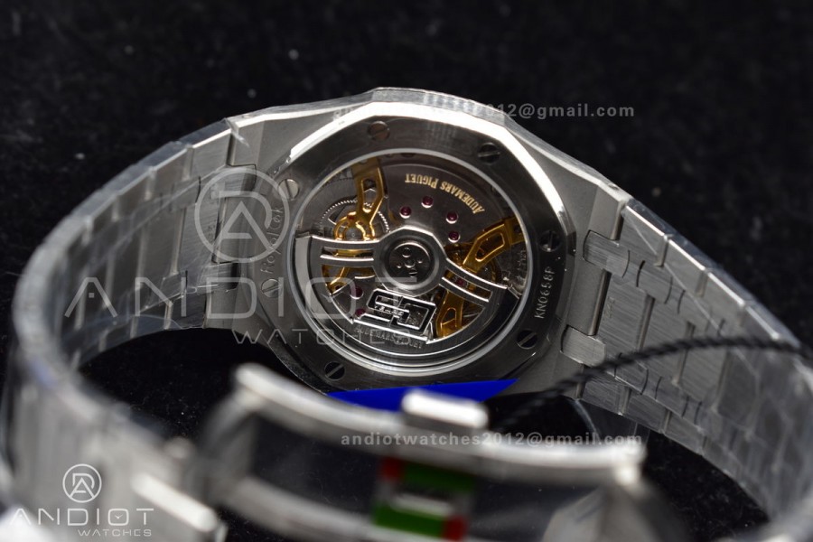 Royal Oak 39mm 16202 "50th Anniversary" SS ZF 1:1 Best Edition Blue Textured Dial on SS Bracelet A7121