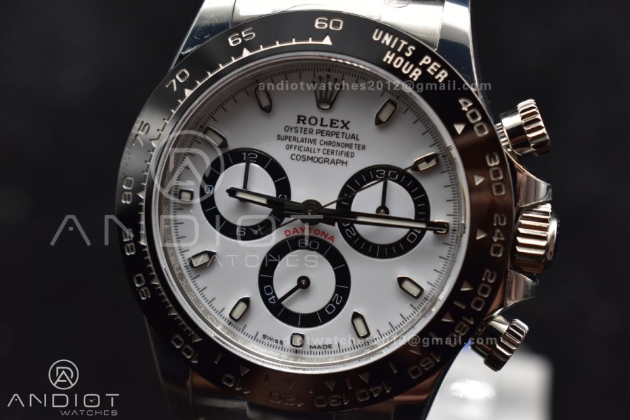 Daytona 116500 BTF 1:1 Best Edition 904L SS Case and Bracelet White Dial SA4130 