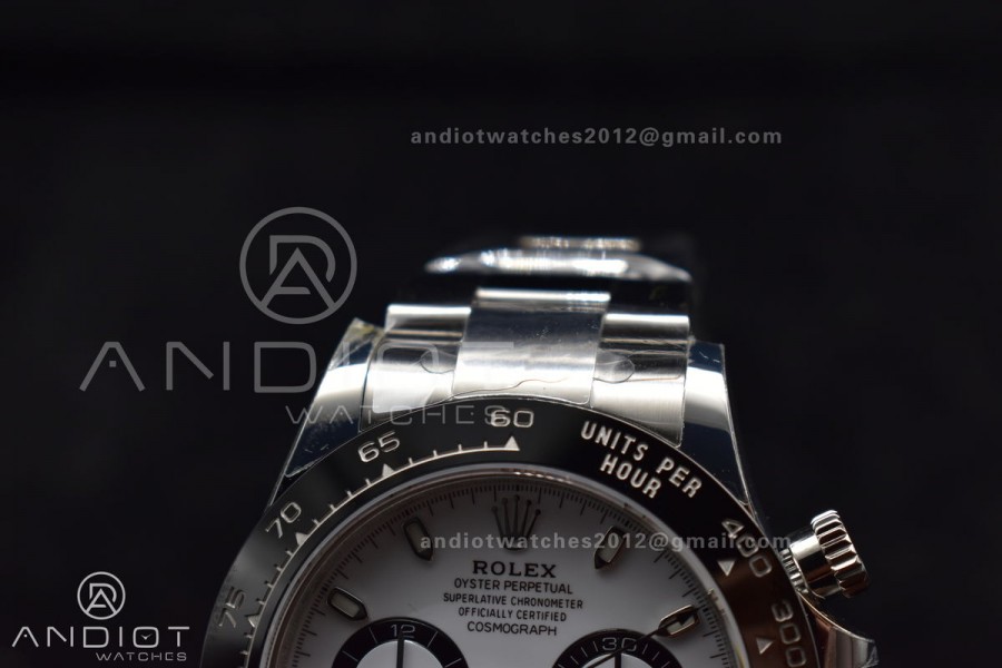 Daytona 116500 BTF 1:1 Best Edition 904L SS Case and Bracelet White Dial SA4130 