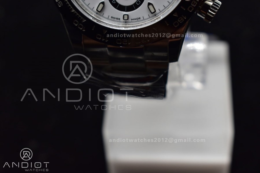 Daytona 116500 BTF 1:1 Best Edition 904L SS Case and Bracelet White Dial SA4130 