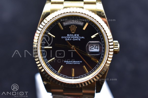 DayDate 36 YG GMF Black Dial Best Version On Presi...