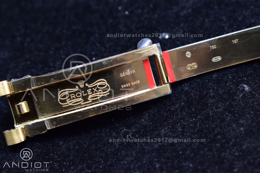 DayDate 36 YG GMF Black Dial Best Version On President Bracelet A2836 V2