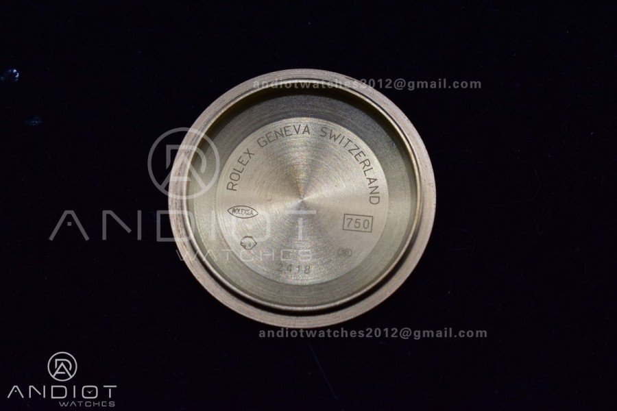 DayDate 36 YG GMF Black Dial Best Version On President Bracelet A2836 V2