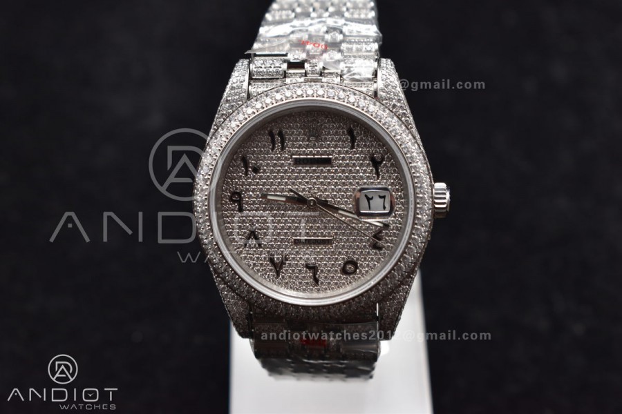 JDF 41mm Best Version Diamond DateJust Arabic Markers