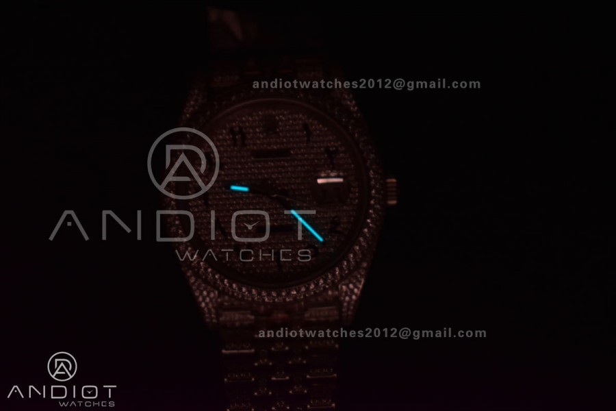 JDF 41mm Best Version Diamond DateJust Arabic Markers