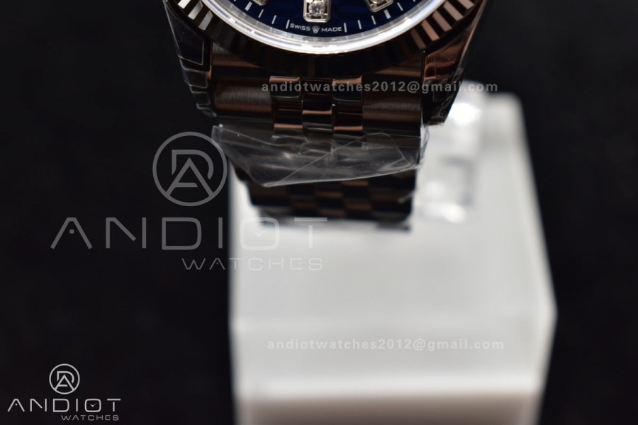 DateJust 36 SS 126234 VSF 1:1 Best Edition 904L Steel Blue Diamond Dial On Jubilee Bracelet VS3235